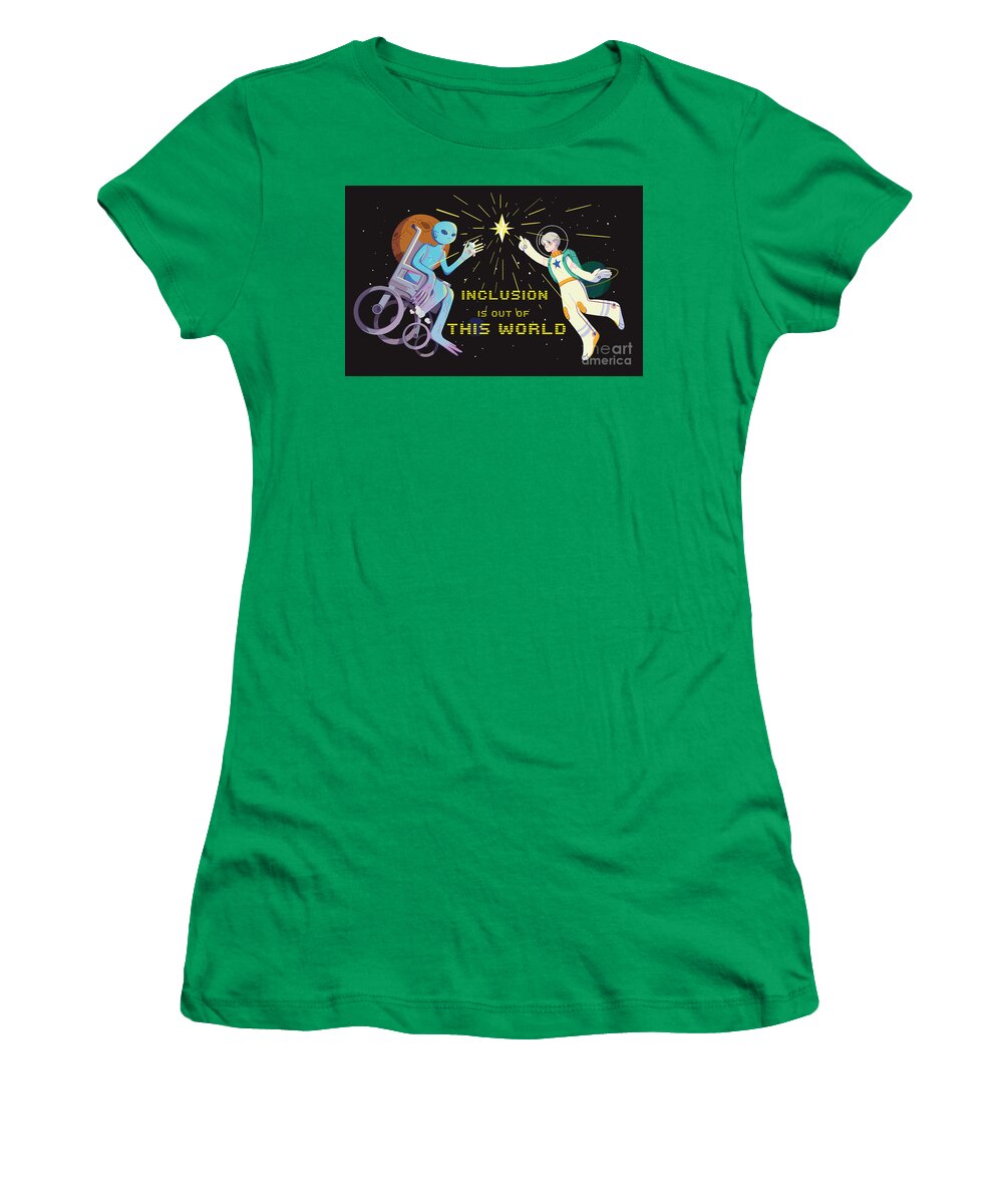 Inclusion is out of this world - Women's T-Shirt