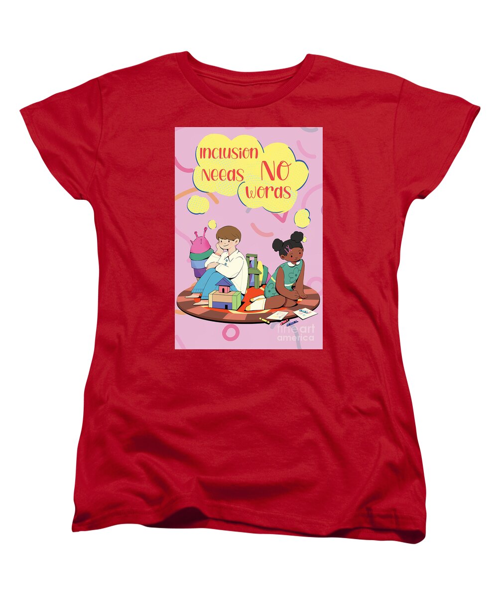 Inclusion Needs No Words English - Women's T-Shirt (Standard Fit)