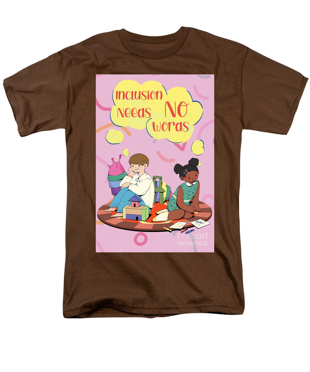 Inclusion Needs No Words English - Men's T-Shirt  (Regular Fit)