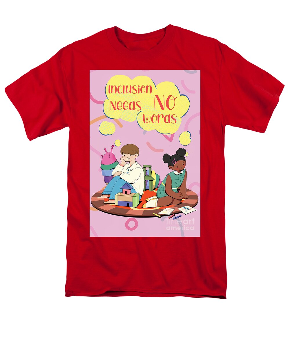 Inclusion Needs No Words English - Men's T-Shirt  (Regular Fit)