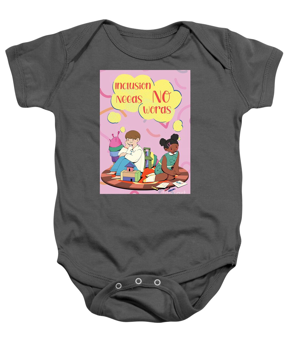Inclusion Needs No Words English - Baby Onesie