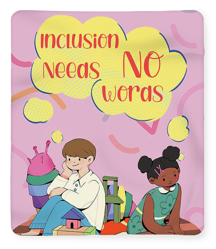 Inclusion Needs No Words English - Blanket