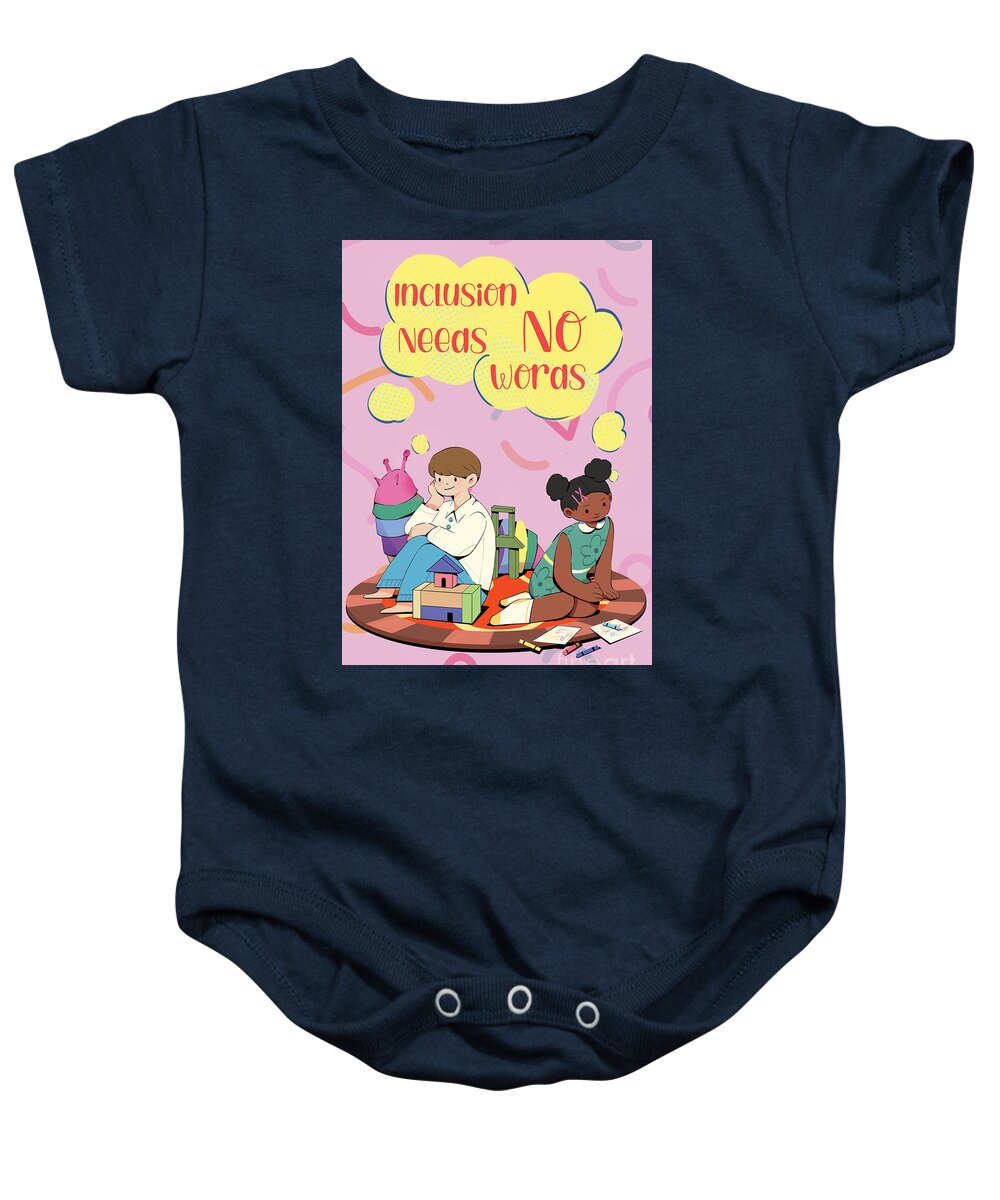 Inclusion Needs No Words English - Baby Onesie