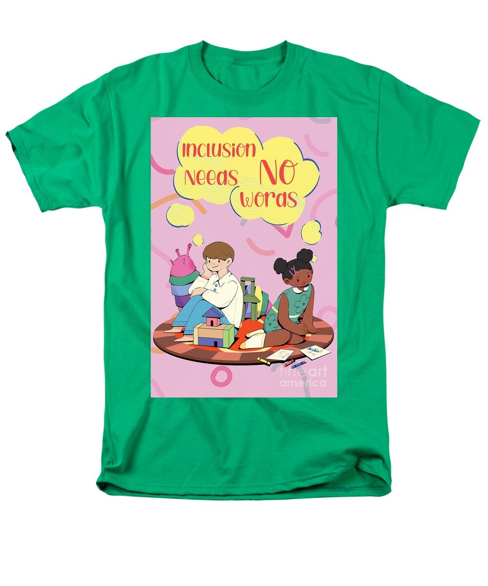 Inclusion Needs No Words English - Men's T-Shirt  (Regular Fit)