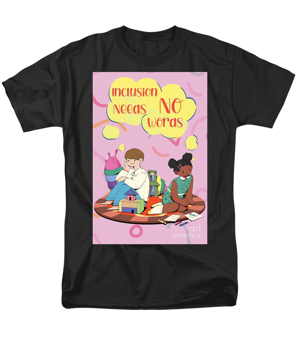 Inclusion Needs No Words English - Men's T-Shirt  (Regular Fit)