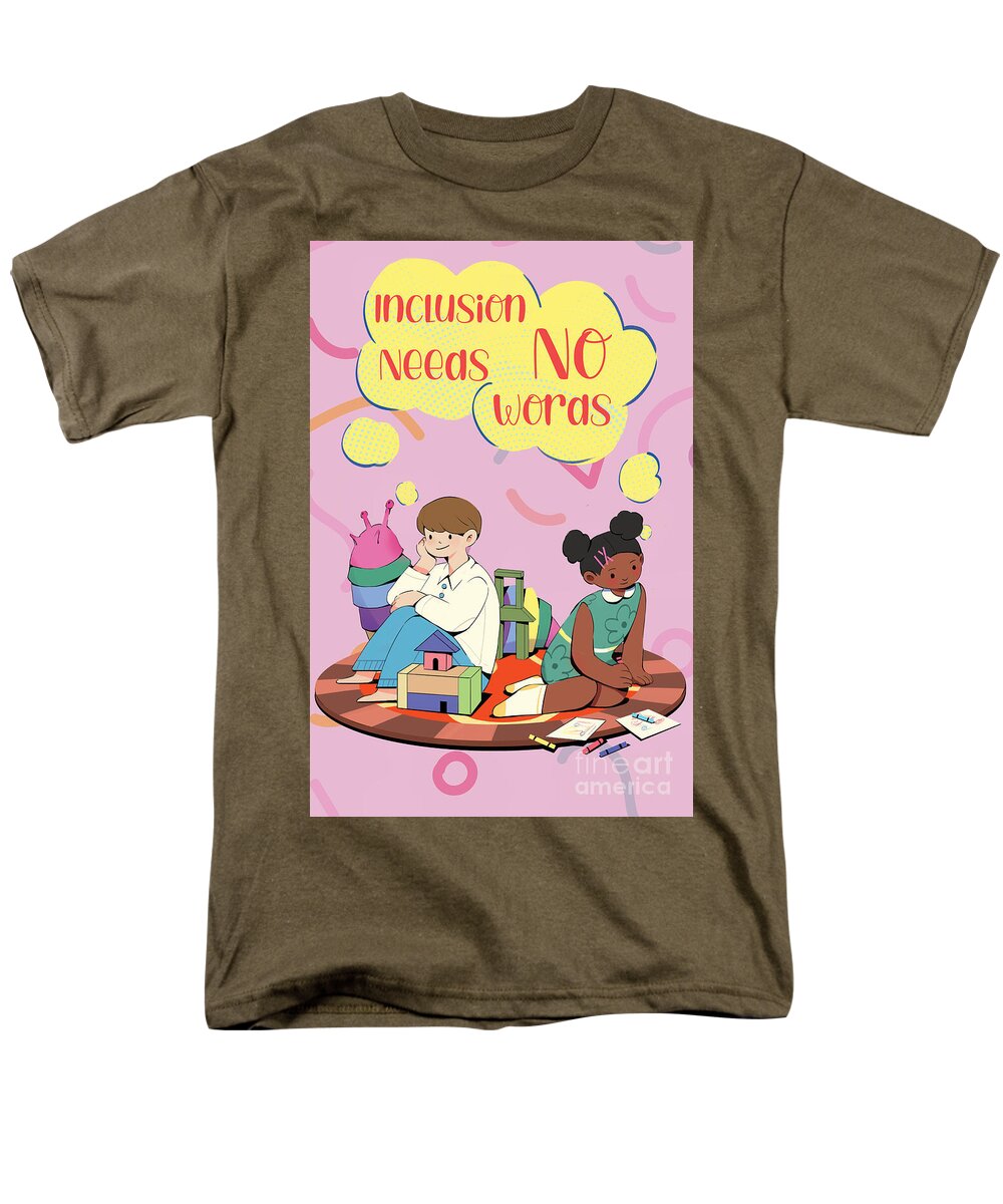 Inclusion Needs No Words English - Men's T-Shirt  (Regular Fit)