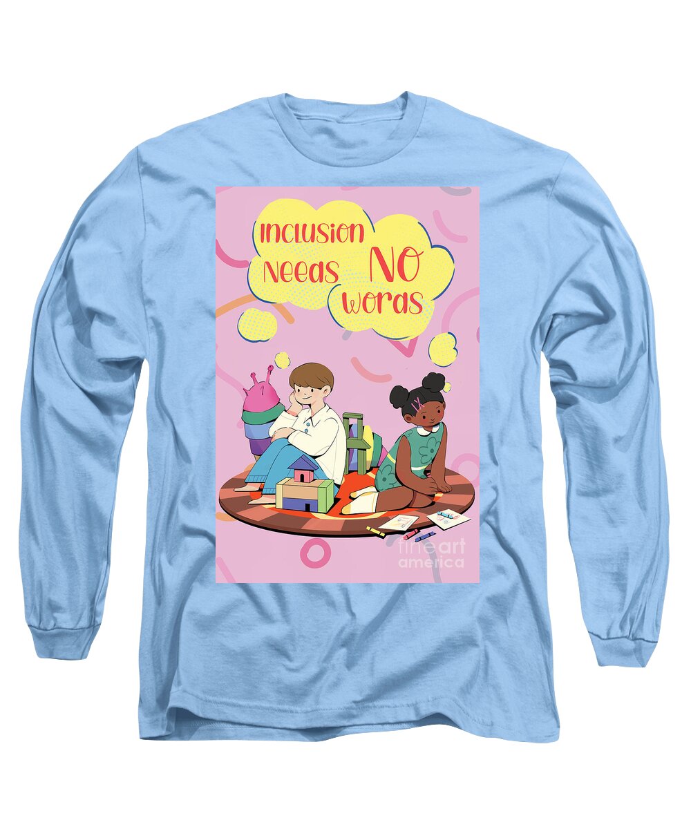 Inclusion Needs No Words English - Long Sleeve T-Shirt
