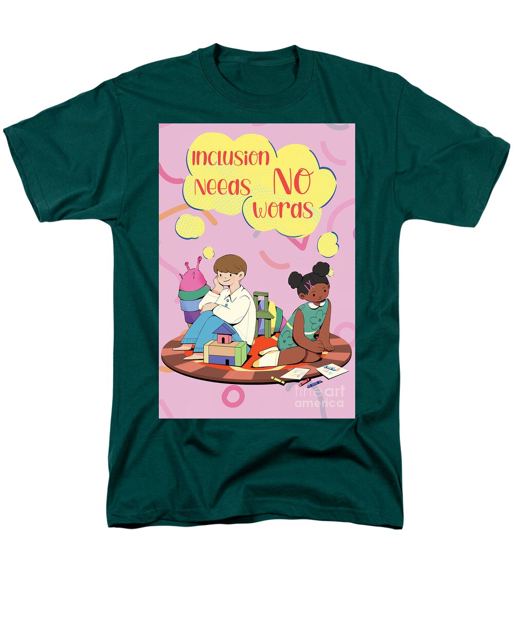 Inclusion Needs No Words English - Men's T-Shirt  (Regular Fit)