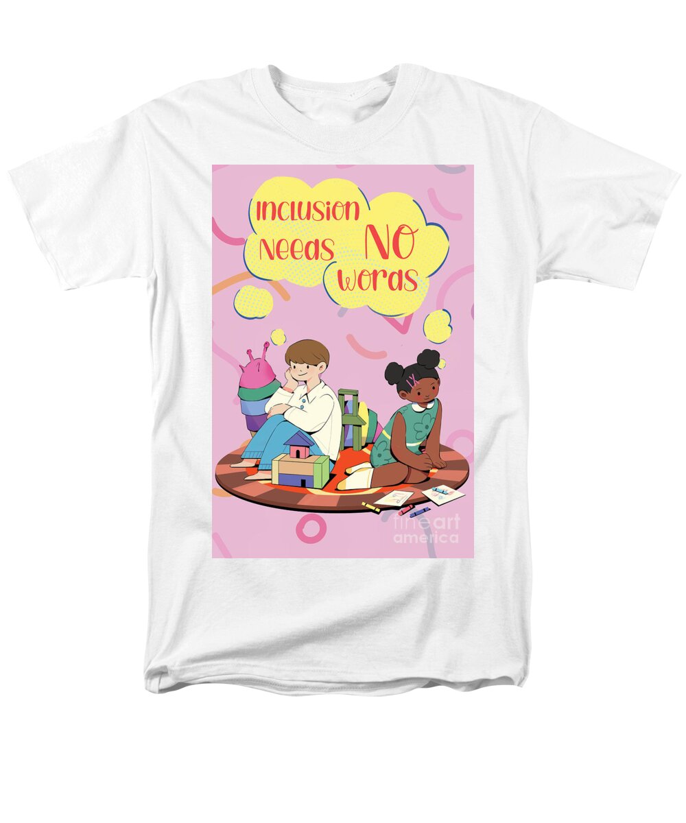 Inclusion Needs No Words English - Men's T-Shirt  (Regular Fit)