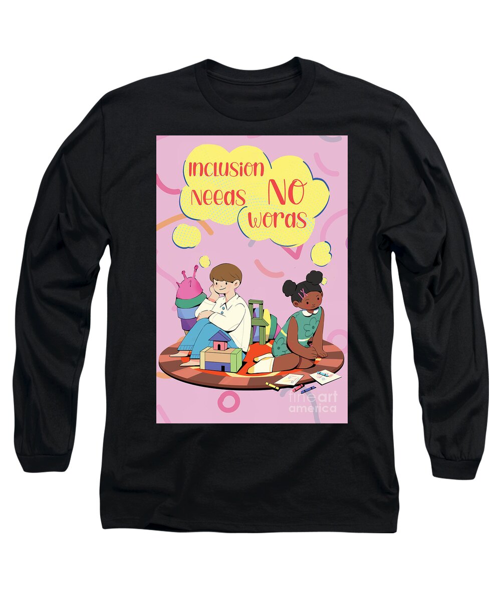 Inclusion Needs No Words English - Long Sleeve T-Shirt