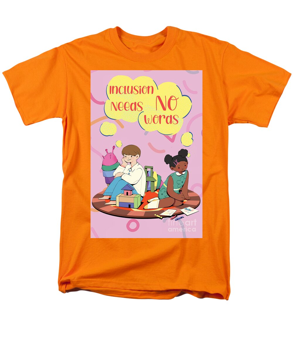 Inclusion Needs No Words English - Men's T-Shirt  (Regular Fit)