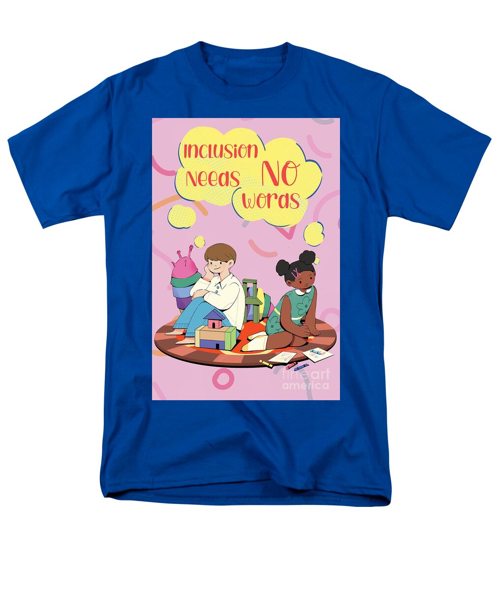 Inclusion Needs No Words English - Men's T-Shirt  (Regular Fit)