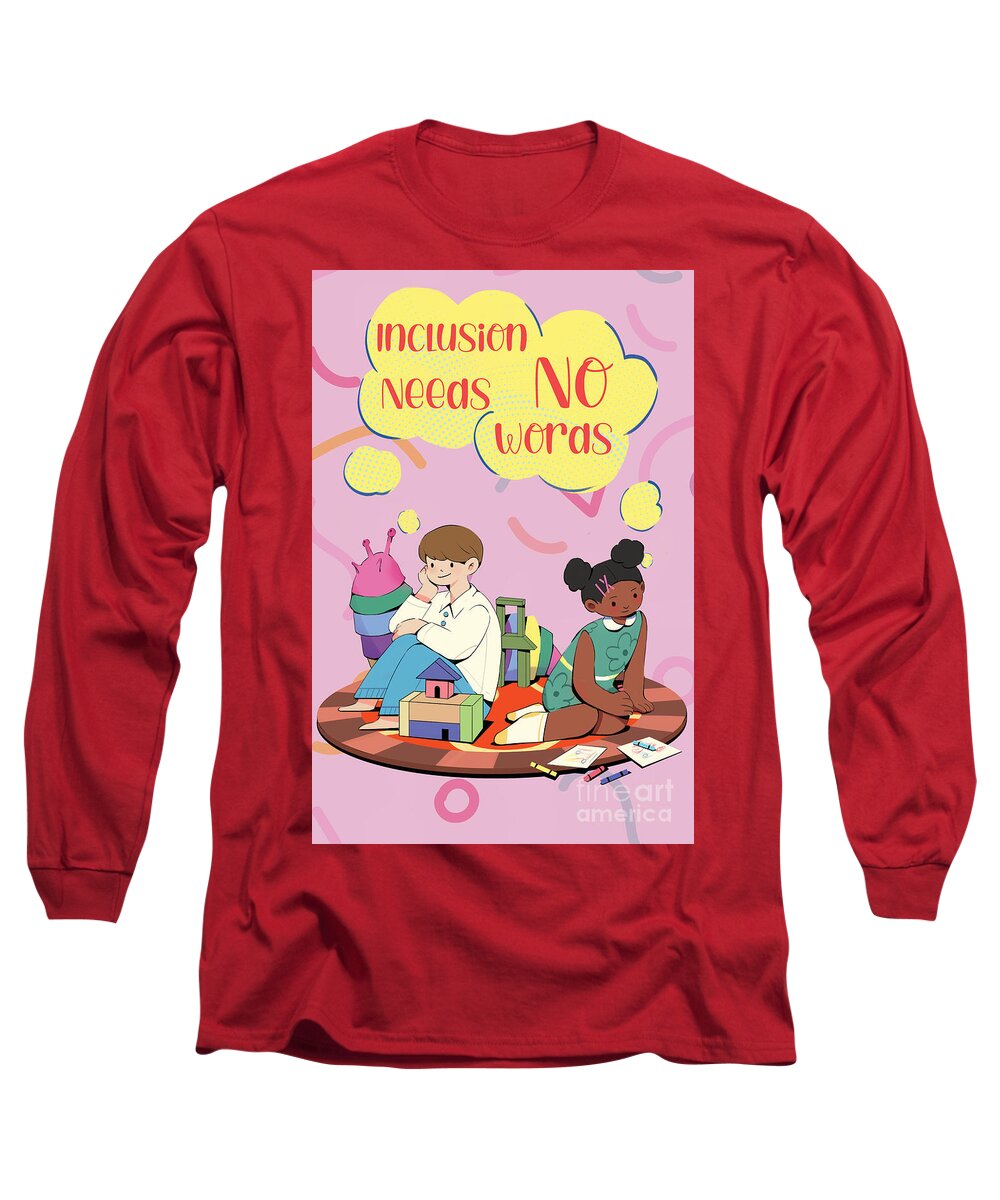 Inclusion Needs No Words English - Long Sleeve T-Shirt
