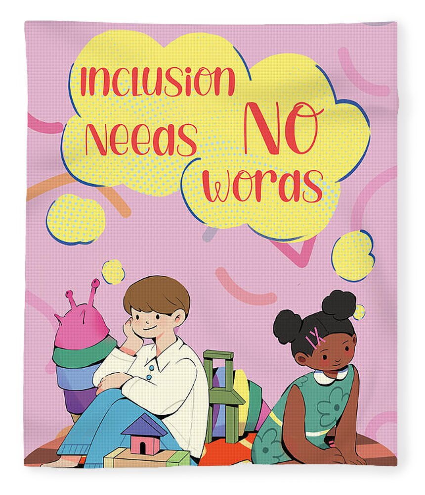 Inclusion Needs No Words English - Blanket