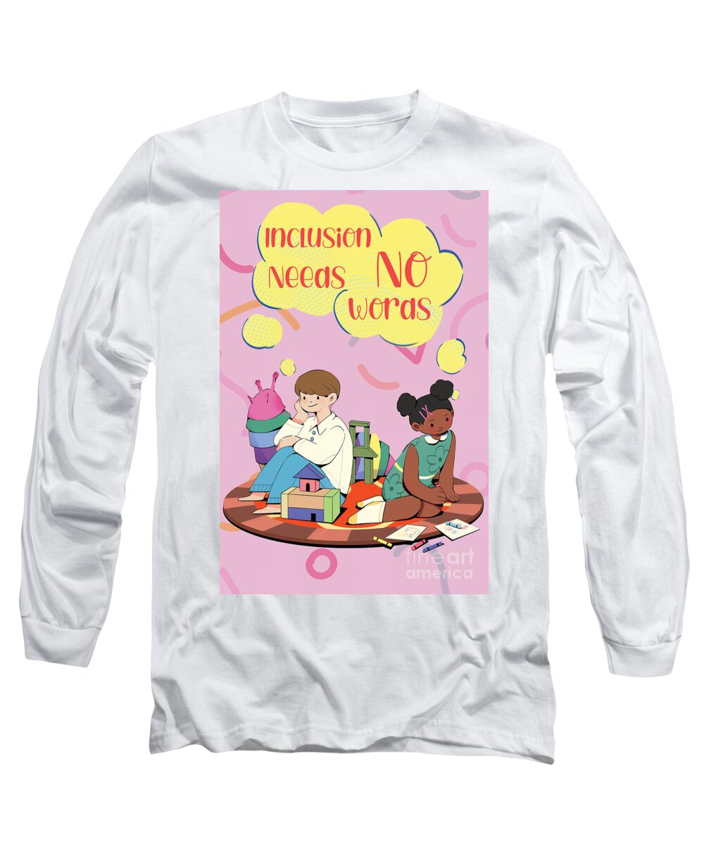 Inclusion Needs No Words English - Long Sleeve T-Shirt