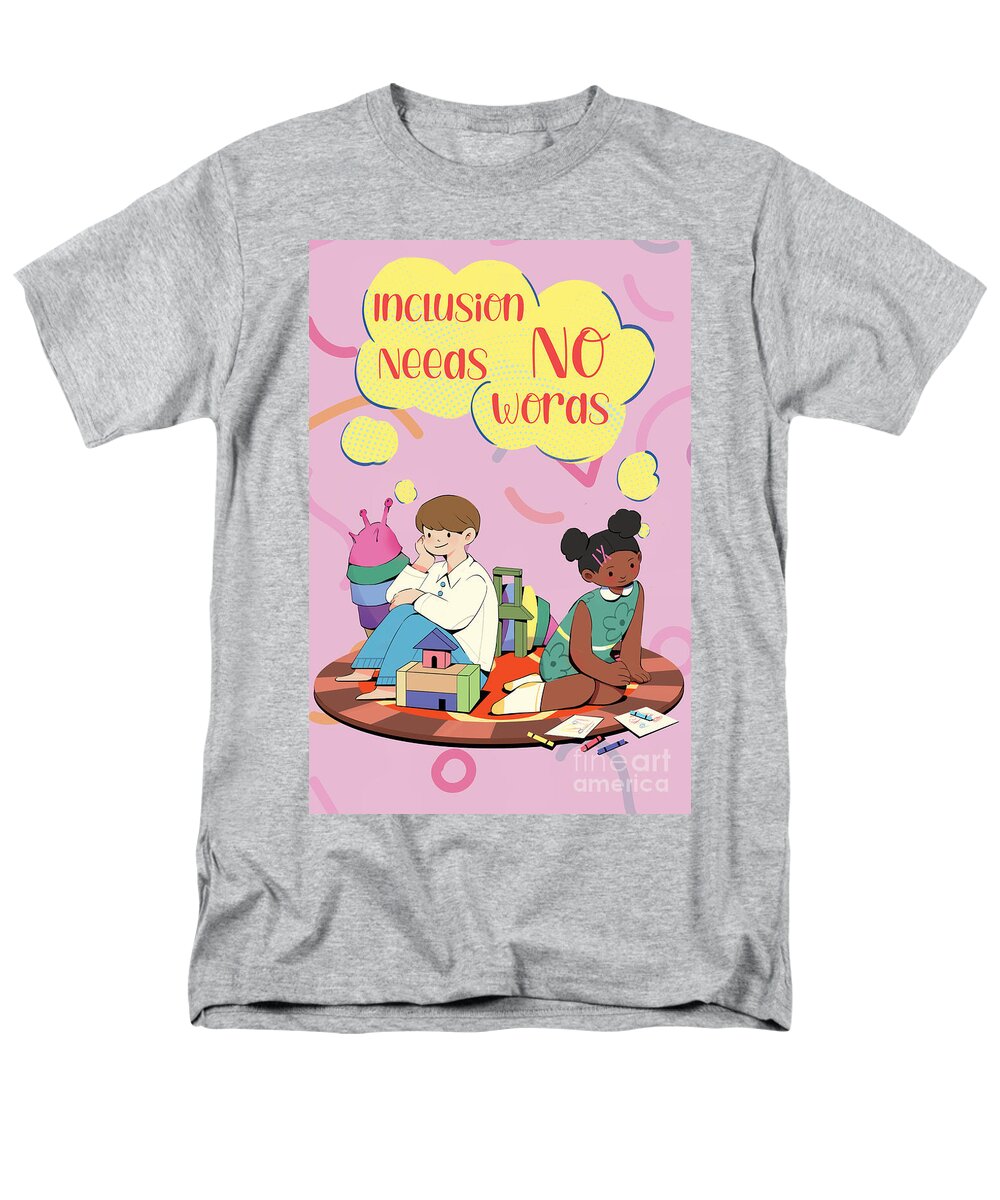 Inclusion Needs No Words English - Men's T-Shirt  (Regular Fit)