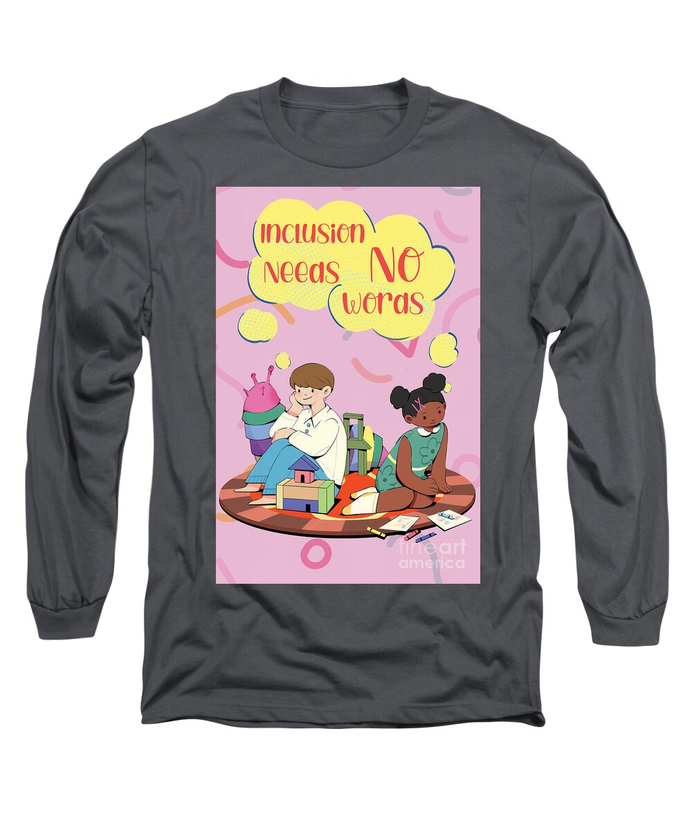 Inclusion Needs No Words English - Long Sleeve T-Shirt