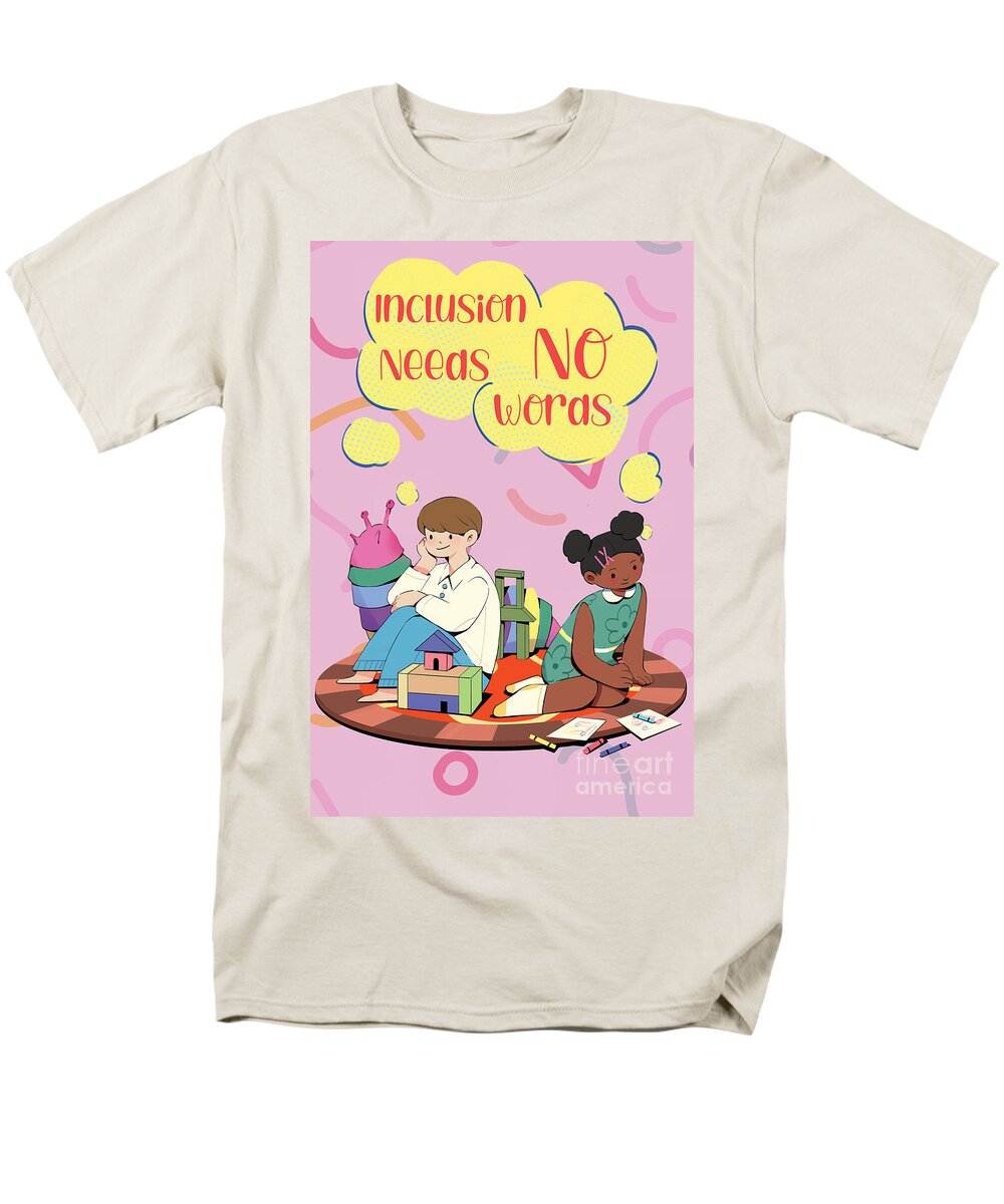 Inclusion Needs No Words English - Men's T-Shirt  (Regular Fit)