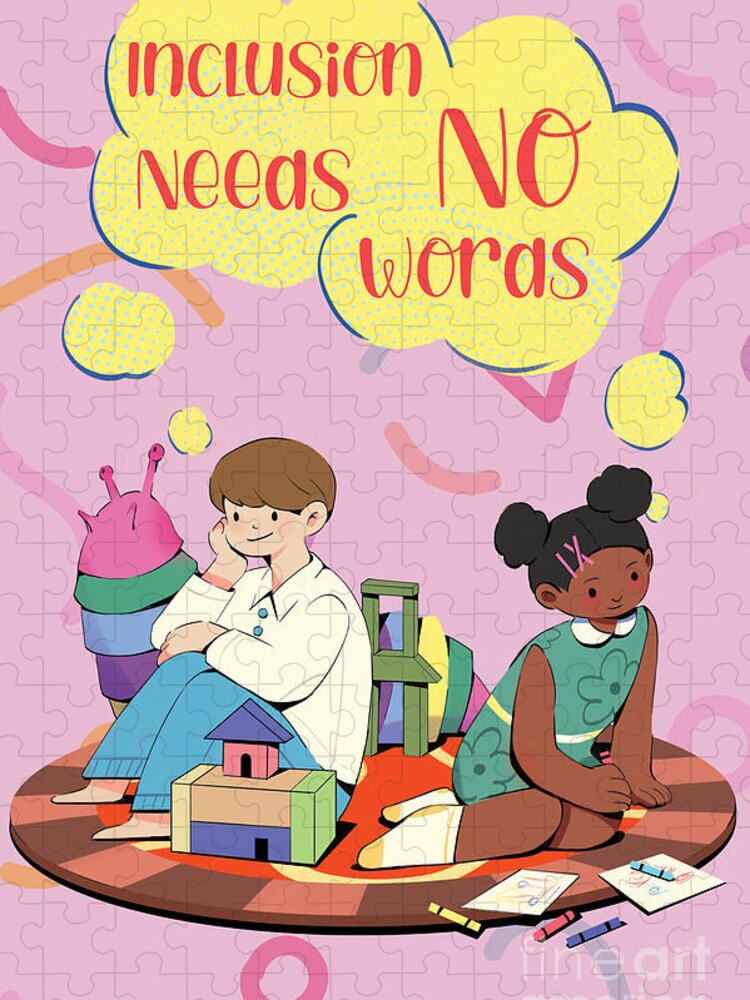 Inclusion Needs No Words English - Puzzle
