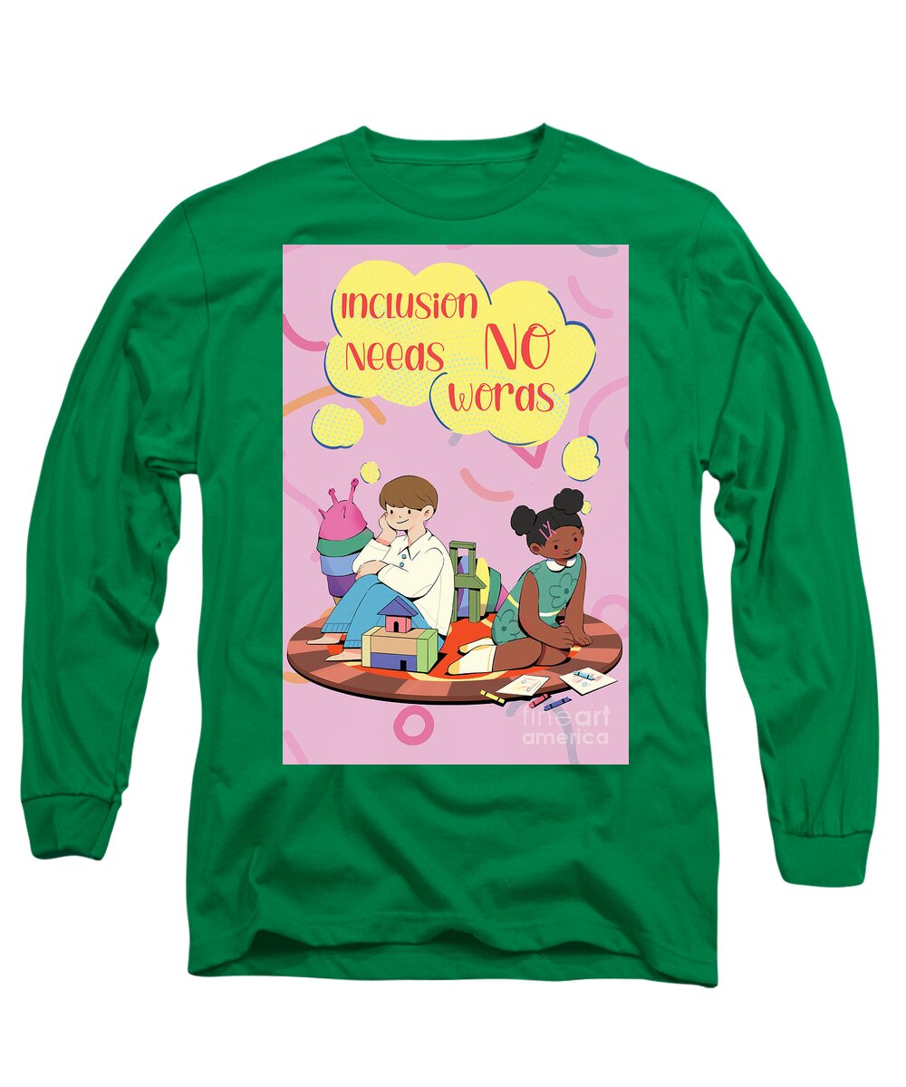 Inclusion Needs No Words English - Long Sleeve T-Shirt