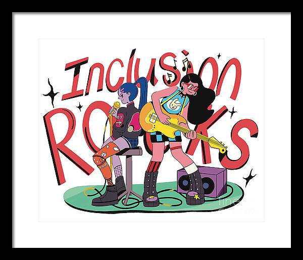 Inclusion Rocks - Framed Print