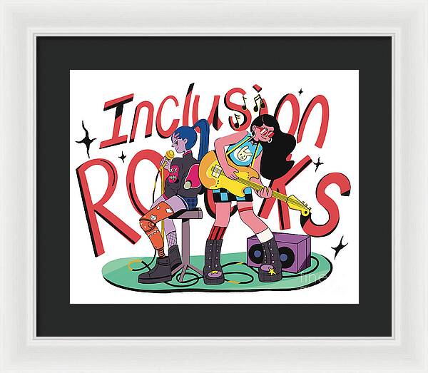 Inclusion Rocks - Framed Print