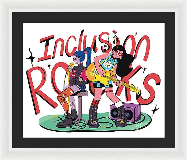 Inclusion Rocks - Framed Print
