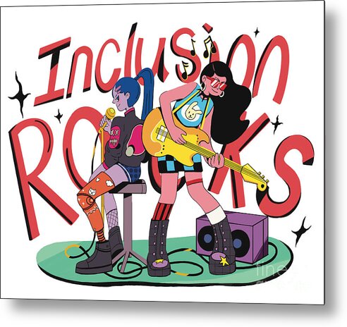 Inclusion Rocks - Metal Print