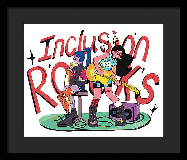 Inclusion Rocks - Framed Print
