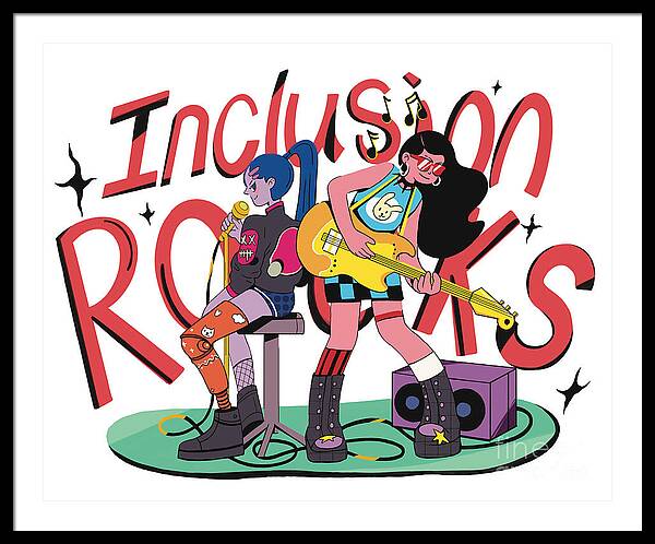 Inclusion Rocks - Framed Print