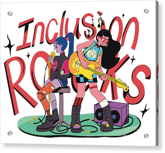 Inclusion Rocks - Acrylic Print