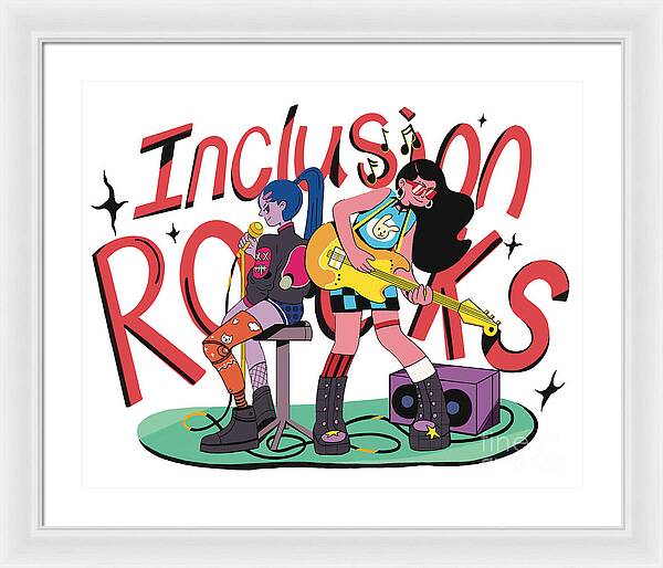 Inclusion Rocks - Framed Print