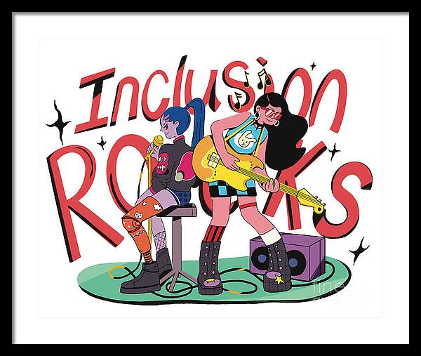 Inclusion Rocks - Framed Print