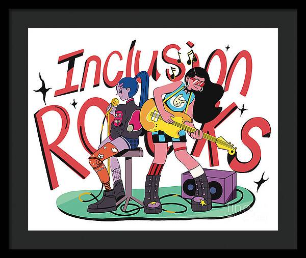 Inclusion Rocks - Framed Print