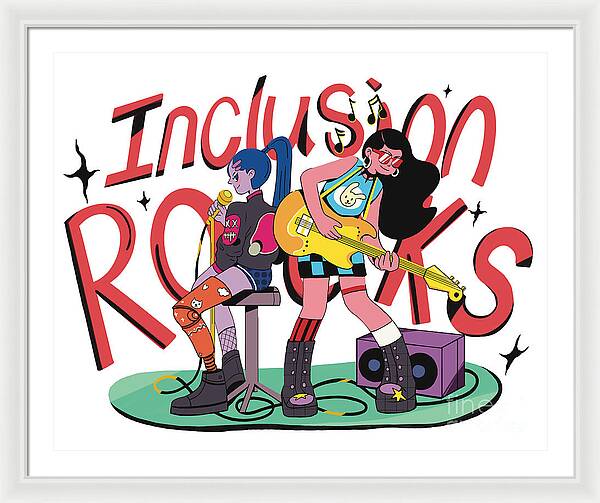 Inclusion Rocks - Framed Print