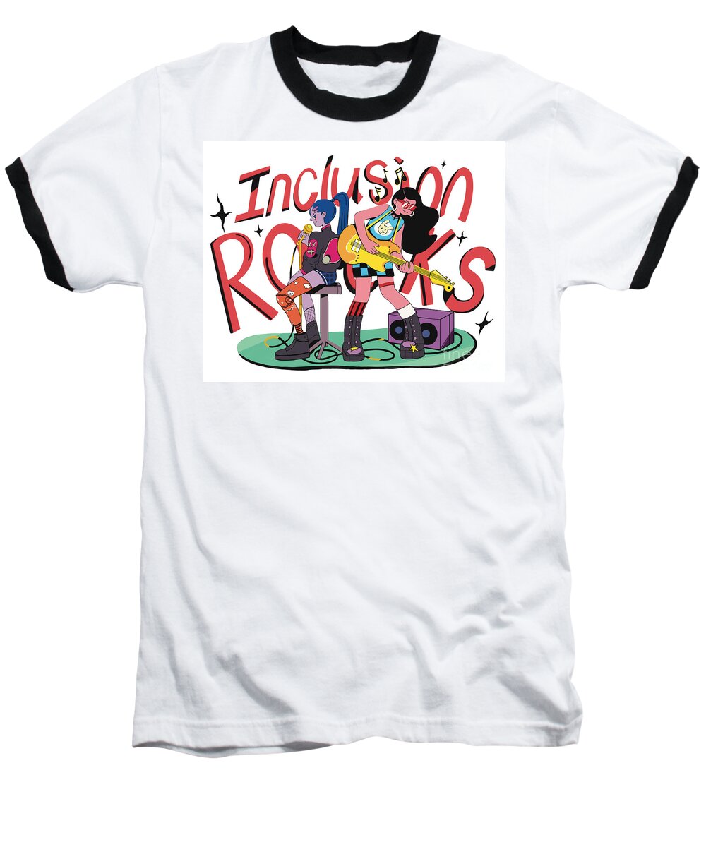 Inclusion Rocks - Baseball T-Shirt