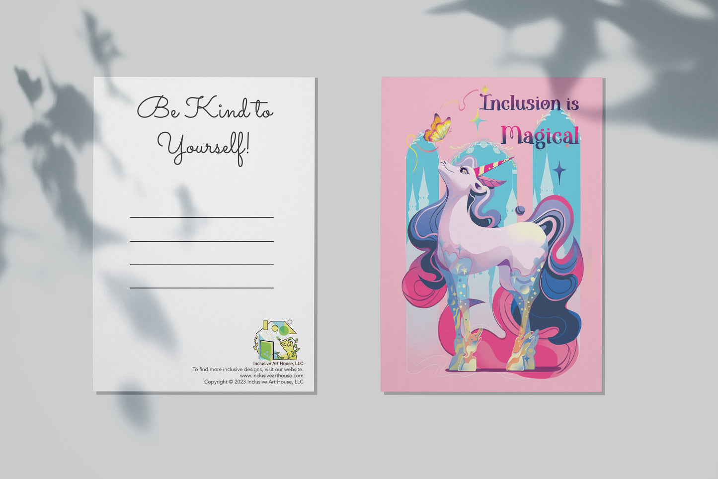 Inclusive Theme Postcards_Flat Greeting Card - InclusiveArtHouse