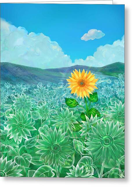 Sunflower Greeting Card