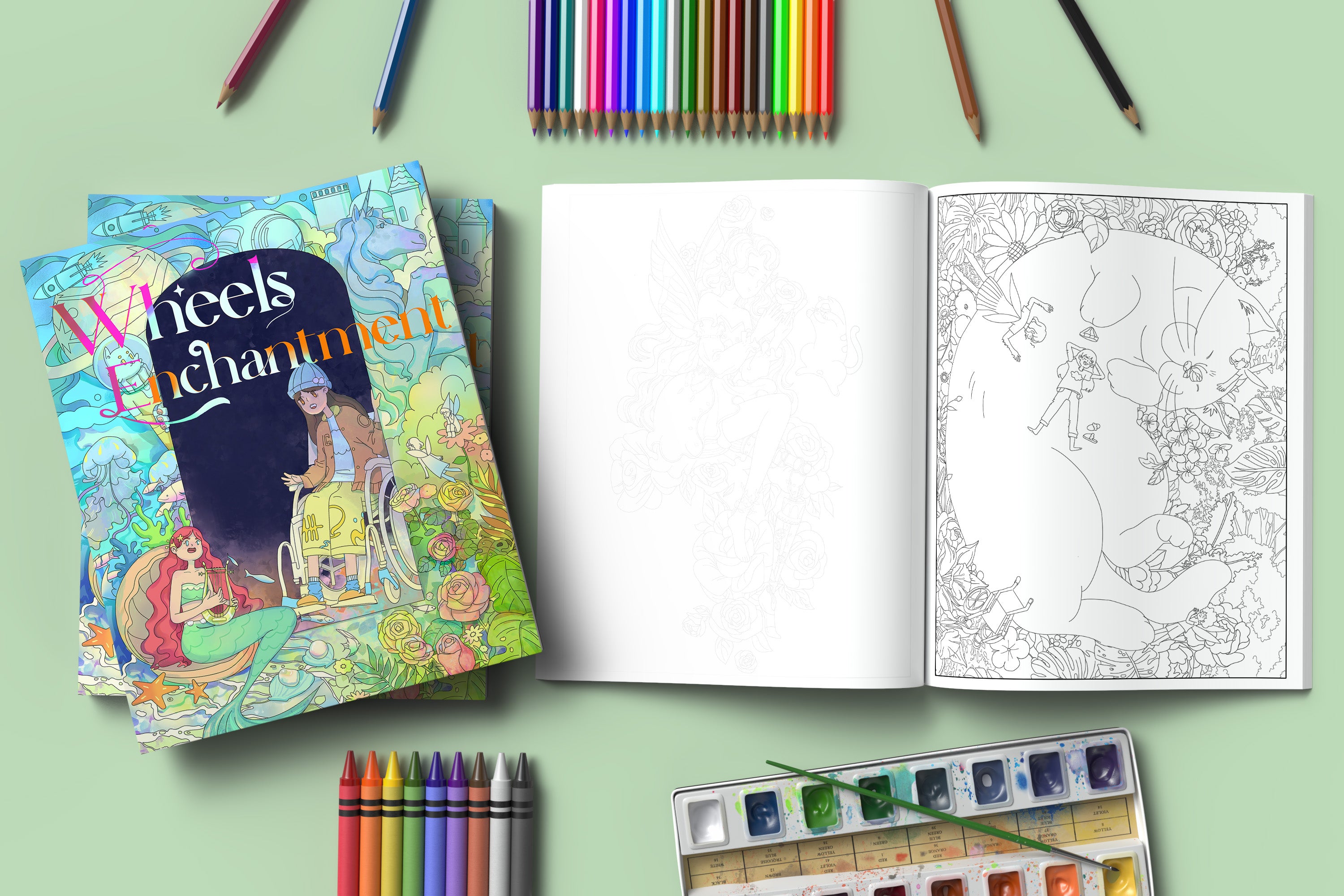 Wheels of Enchantment Coloring Book